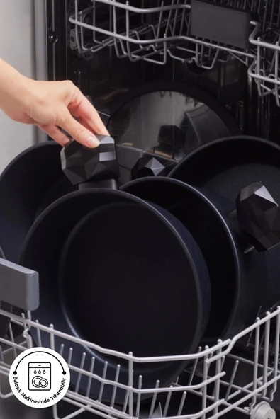 Karaca Biodiamond Antibakteriyel Kulplu İndüksiyon Tabanlı 7 Parça Tencere Seti - Resim 7