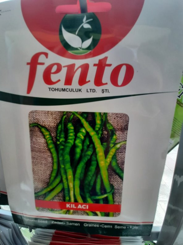 kıl acı biber tohumu fento 10 paket