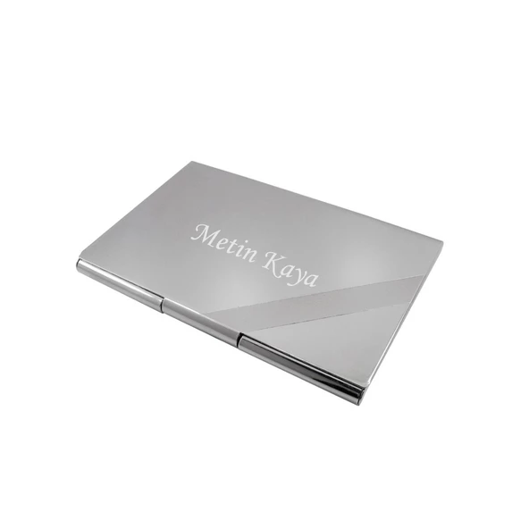 İsme Kişiye Özel İnce Model Metal Kartvizitlik - 4