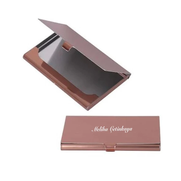 İsme Kişiye Özel İnce Model Metal Kartvizitlik - 2