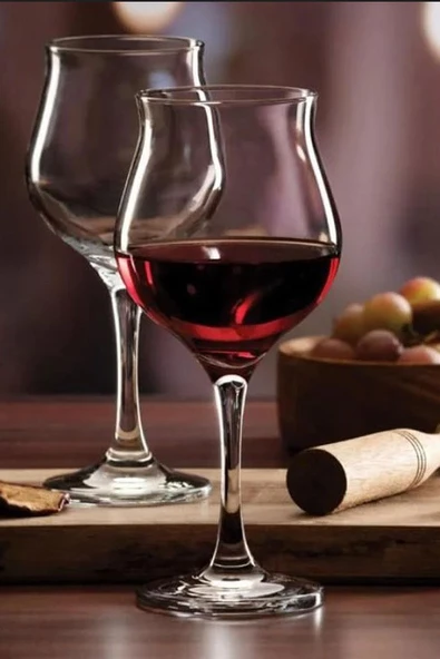 Paşabahçe 440268 Wavy Kırmızı Şarap Bardağı 370 cc 12'li ürün görseli 1