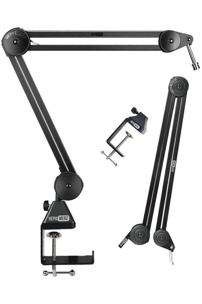 Hepa Merz N-PRO33 Yüksek Kaliteli Stüdyo Tipi Masa Mikrofon Standı Sehpası (33x33 cm) - Resim 4