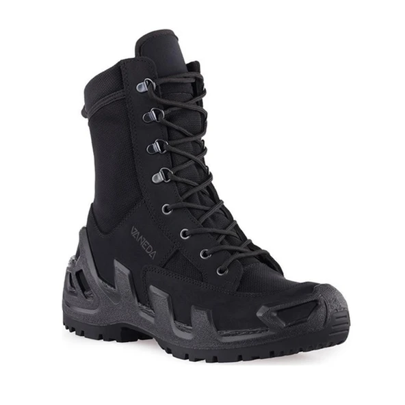 VANEDA 1348 V-Clutch On Duty Nubuk Fermuarsız Siyah Outdoor Arazi Botu - 1