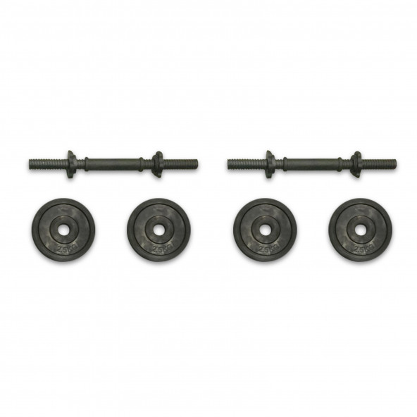 Voit 11,5 Kg Kauçuk Kaplı Dumbell Set