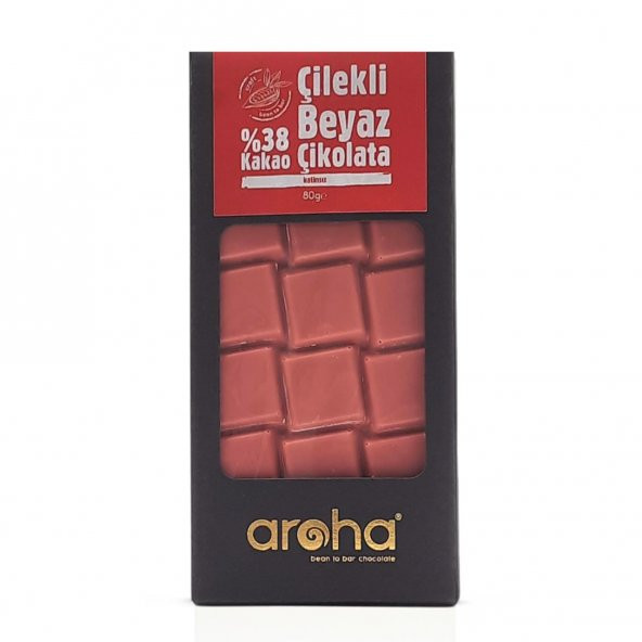Aroha 38 Kakao Çilekli Beyaz Çikolata 80 Gr