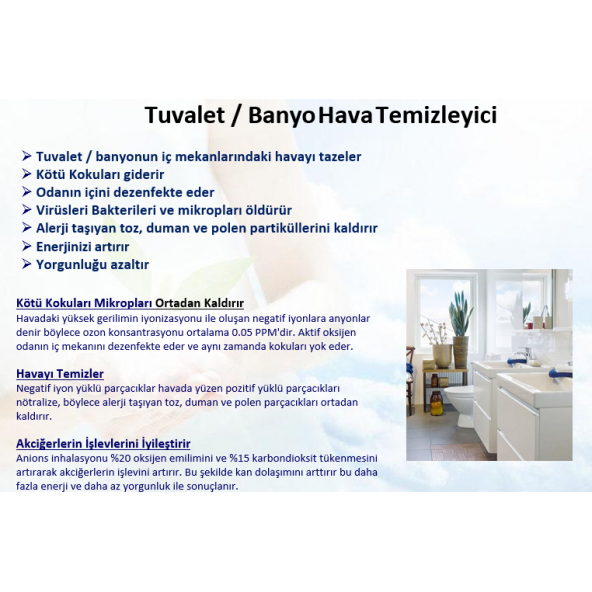 SMG OZON Cihazı-Hava Temizleme- Ozon Jeneratörü Cihazı Mini Taşınabilir Ce Onaylı A5000S - 6