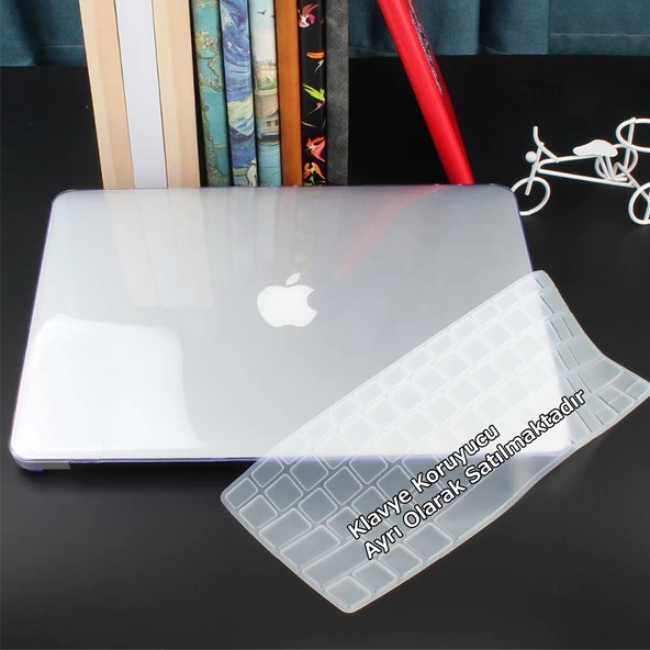 Macbook Air Kılıf 13 inç Parlak Kristal (Eski USB'li Model 2010-2017) A1369 A1466 ile Uyumlu - 12