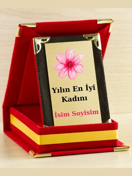 Yılın En İyi Kadını Plaketi - Kadınlar Günü Plaketi ( Mini Plaket )