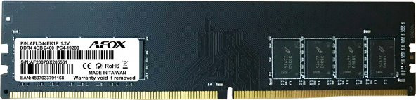 AFOX AFLD44EK1P DIM MEMORY DDR4 4GB 2400Mhz MICRON CHIPS