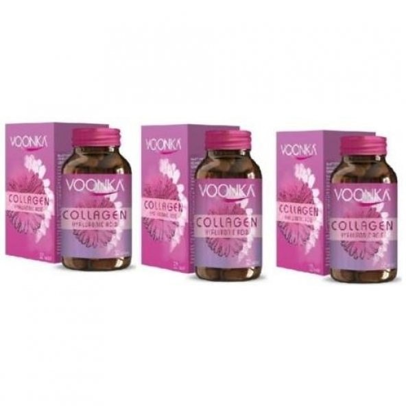 Voonka Collagen Hyaluronic Acid 32 Tablet 3 Adet