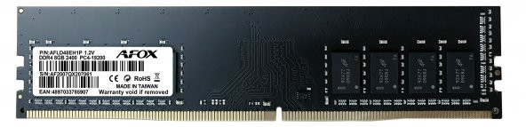 AFOX AFLD48EH1P DIM MEMORY DDR4 8GB 2400Mhz MICRON CHIPS