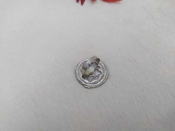 Hdmarketim Kadın Yüzük Dogal Beyaz Akik Taşlı Ayarlanabilir Ölçü - Resim 2