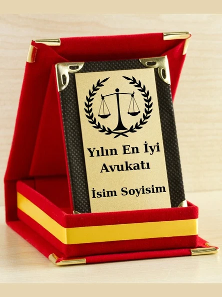 Yılın En İyi Avukatı Plaketi - Avukat Günü Plaketi ( Mini Plaket ) ürün görseli