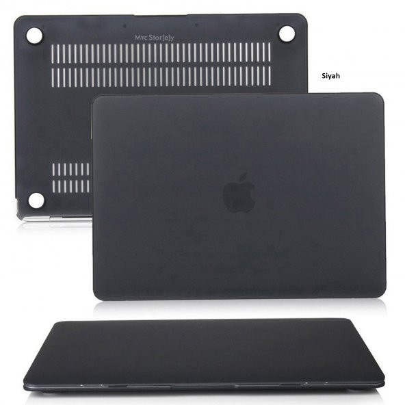 McStorey Macbook Air ile Uyumlu Kılıf HardCase A1932 2018/2019 Mat - 5