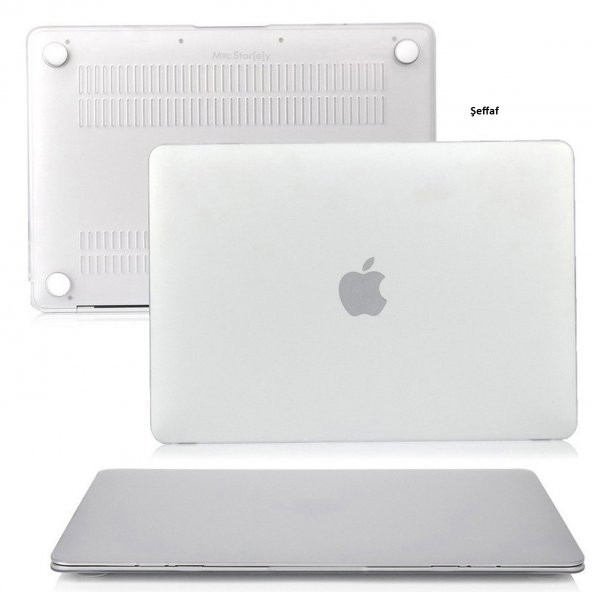 McStorey Macbook Air ile Uyumlu Kılıf HardCase A1932 2018/2019 Mat - 6
