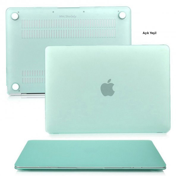 McStorey Macbook Air ile Uyumlu Kılıf HardCase A1932 2018/2019 Mat - 7