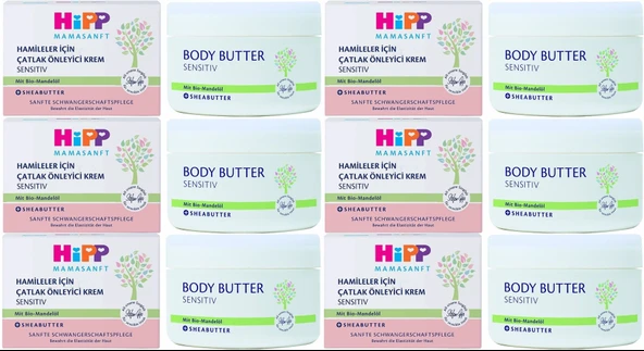 Hipp Mamasanft Hamileler için Çatlak Önleyici Krem Sensıtıv 200ML (6 Lı Set)