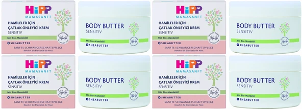 Hipp Mamasanft Hamileler için Çatlak Önleyici Krem Sensıtıv 200ML (4 Lü Set)