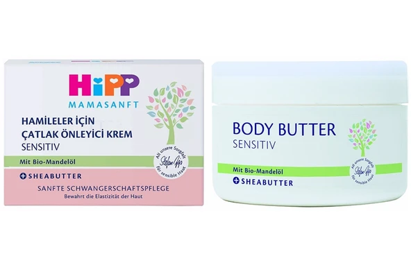 Hipp Mamasanft Hamileler için Çatlak Önleyici Krem Sensıtıv 200ML (5 Li Set) - Resim 2