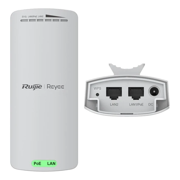 Ruijie RG-EST100-E 2.4GHz Çift Akışlı 500 Metre Kablosuz Köprü 2 Li Dış Mekan Access Point Router Sinyal Güçlendirici - 6