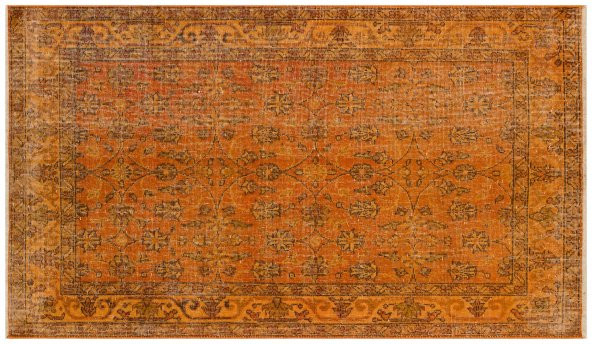 Efestrend Bej Yeşil Kenar Vintage Halı 125x213cm