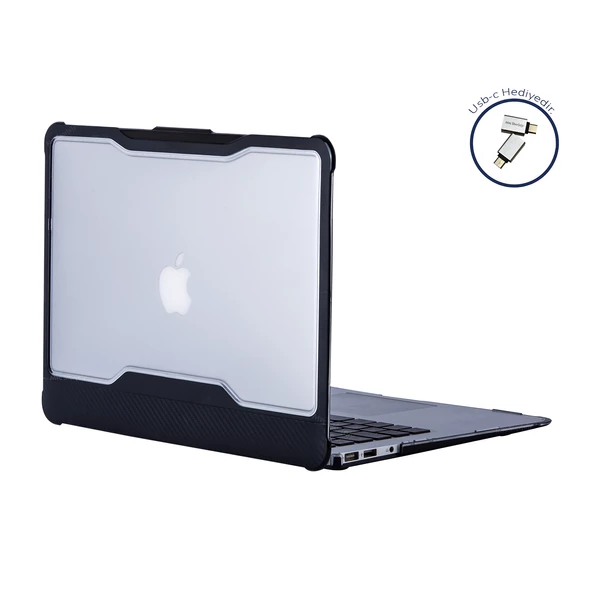 Macbook Air Kılıf Darbe Emici OutDoorHF (TouchID'li) A1932 ile Uyumlu 2018/2019 - 6