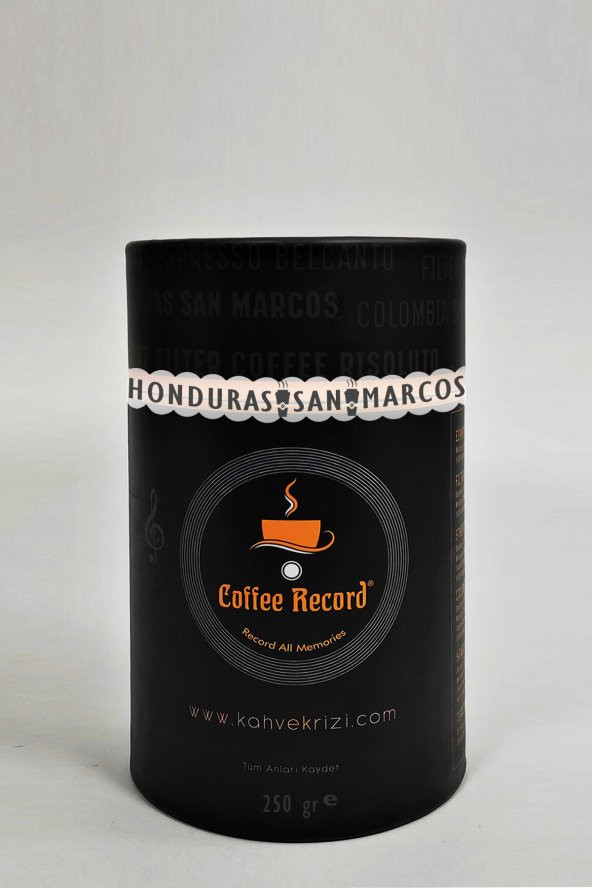 Coffee Record - Honduras Sanmarcos 250 gr  (yumuşak içim)