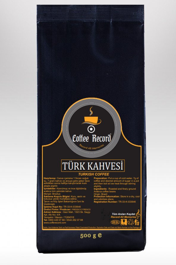 Coffee Record - Türk kahvesi 500 gr