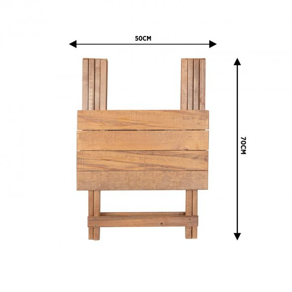 Ahşap Katlanır Masa Piknik Masası Balkon Masası - 2