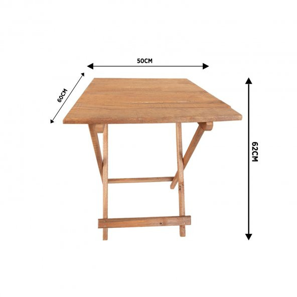 Ahşap Katlanır Masa Piknik Masası Balkon Masası - 3