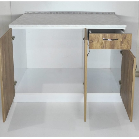 KBS MOBİLYA 18MM MDF LAM 120CM GENİŞLİK HAZIR MUTFAK DOLAPLARI - 3