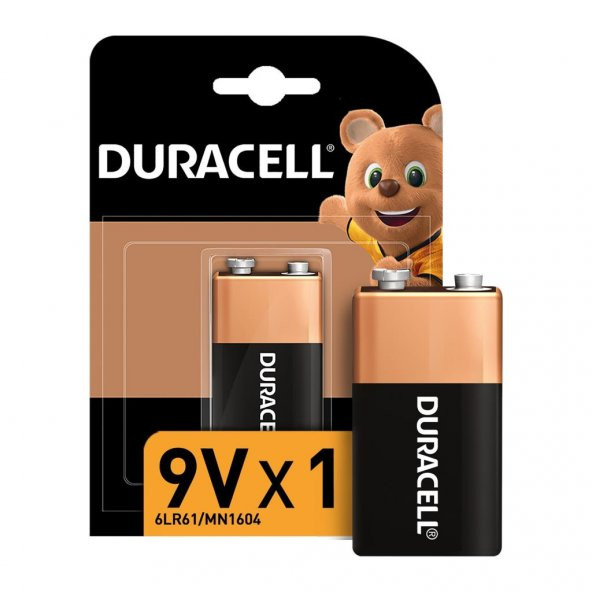 Duracell Alkalin 9V Piller, Tekli paket
