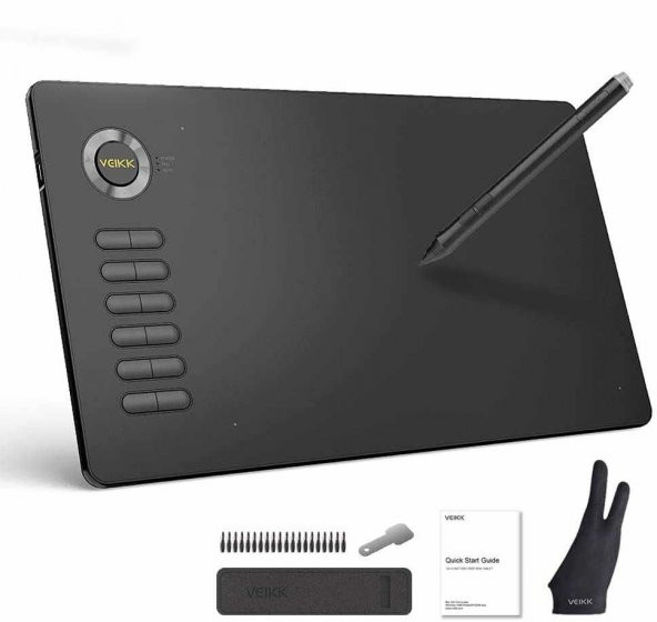 Veikk A15 8192 Levels Zoom Uyumlu 5080Lpı Grafik Tablet+Kalem - 2