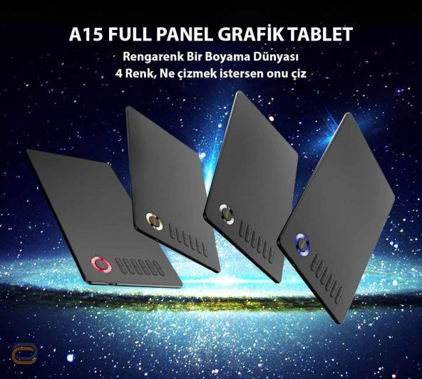 Veikk A15 8192 Levels Zoom Uyumlu 5080Lpı Grafik Tablet+Kalem - 3