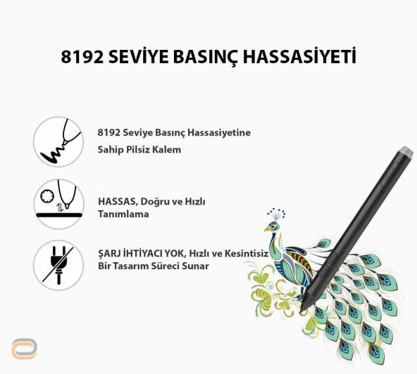 Veikk A15 8192 Levels Zoom Uyumlu 5080Lpı Grafik Tablet+Kalem - 6