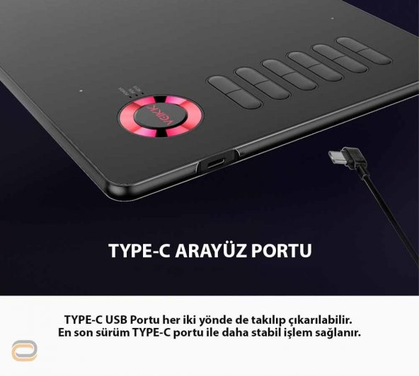 Veikk A15 8192 Levels Zoom Uyumlu 5080Lpı Grafik Tablet+Kalem - 7
