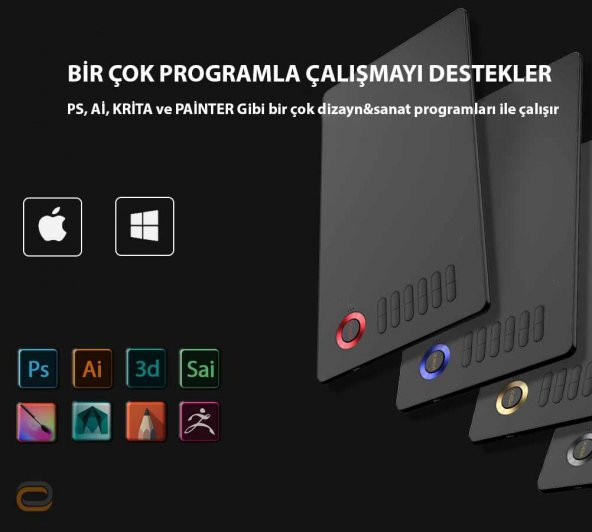 Veikk A15 8192 Levels Zoom Uyumlu 5080Lpı Grafik Tablet+Kalem - 9