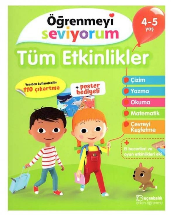 Öğrenmeyi Seviyorum Tüm Etkinlikler 4 ve 5 Yaş Uçanbalık Yayınları