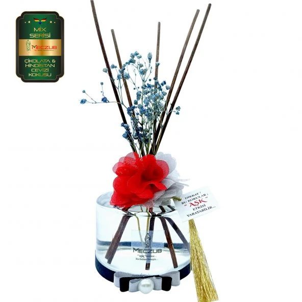 Meczub Mix Serisi Çikolata & Hindistan Cevizi Kokulu 200 ml Silindir Şişe Bambu Ortam Kokusu ürün görseli