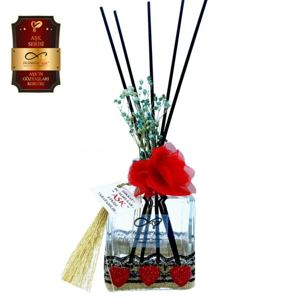 Ölümsüz Aşk Aşk Serisi Aşkın Gözyaşları Kokulu 5 x 200 ml küp Şişe Bambu Çubuklu Ortam Kokusu ürün görseli