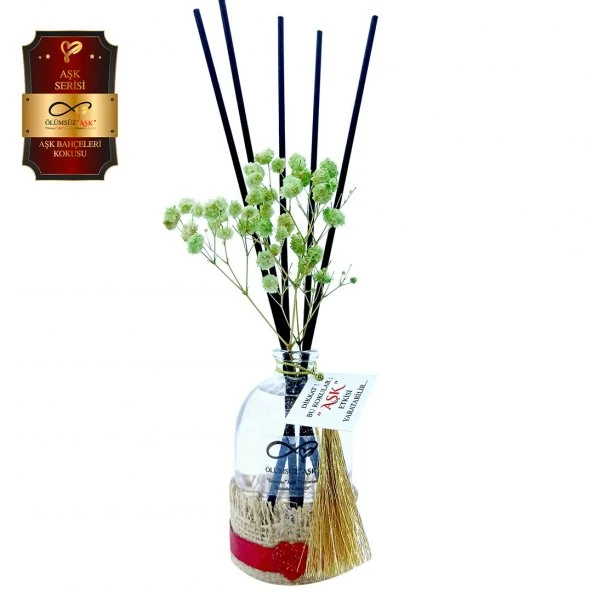 Ölümsüz Aşk Aşk Serisi Aşk Bahçeleri Kokulu 5 x 100 ml Oval Şişe Bambu Çubuklu Ortam Kokusu ürün görseli