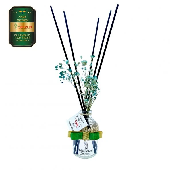 Meczub Aşk Serisi Ölümsüz Aşk İxiri Kokulu 5 x 50 ml Oval Şişe Bambu Çubuklu Ortam Kokusu ürün görseli
