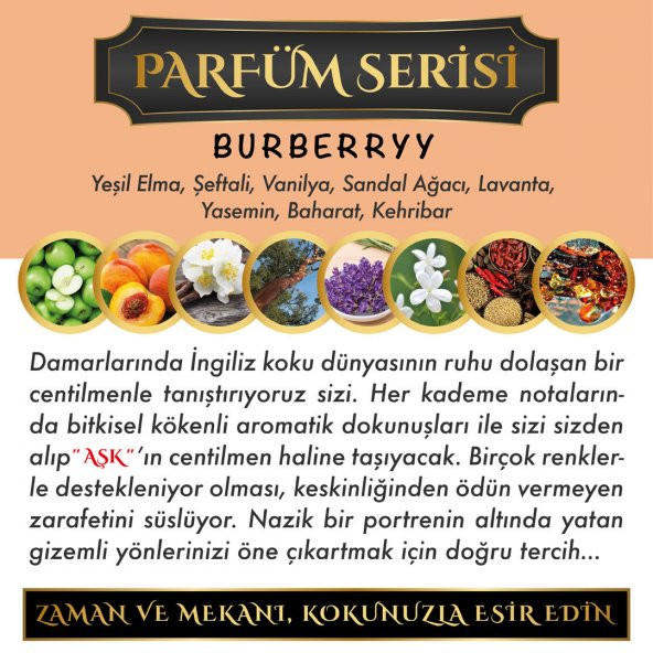 Meczub Parfüm Serisi Burberryy Kokulu 3 x 12 ml Heybet Şişe Oto Kokusu - 2