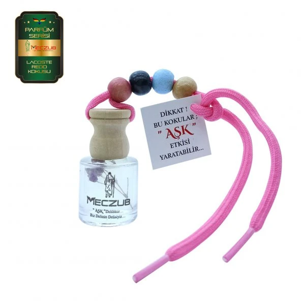 Meczub Parfüm Serisi Lacostee Redd Kokulu 10 x 8 ml Silindir Şişe Oto Kokusu