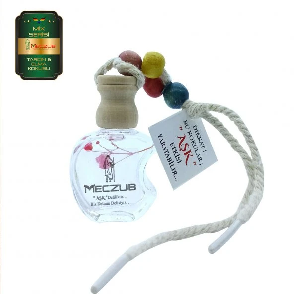 Meczub Mix Serisi Tarçın & Elma Kokulu 10 x 12 ml Elma Şişe Oto Kokusu ürün görseli 1