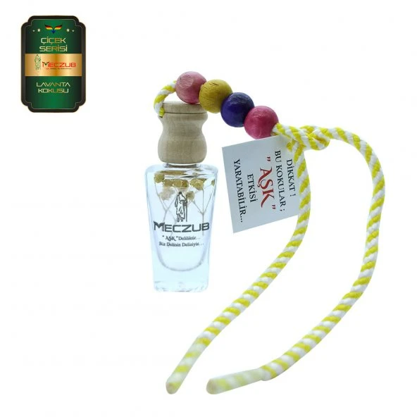 Meczub Çiçek Serisi Lavanta Kokulu 10 x 12 ml Heybet Şişe Oto Kokusu ürün görseli 1