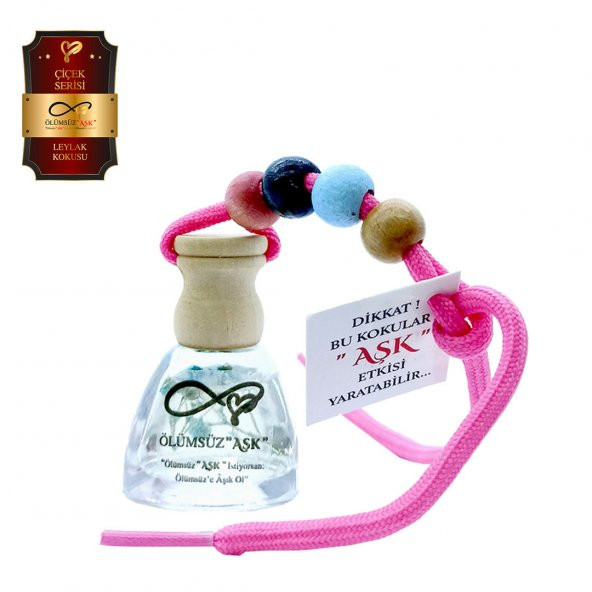 Ölümsüz Aşk Çiçek Serisi Leylak Kokulu 10 ml Üçgen Şişe Oto Kokusu