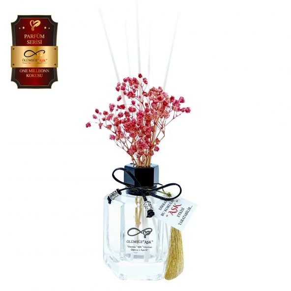 Ölümsüz Aşk Parfüm Serisi Onee Miilleon Kokulu 120 ml Köşeli Şişe Bambu Çubuklu Ortam Kokusu ürün görseli 1