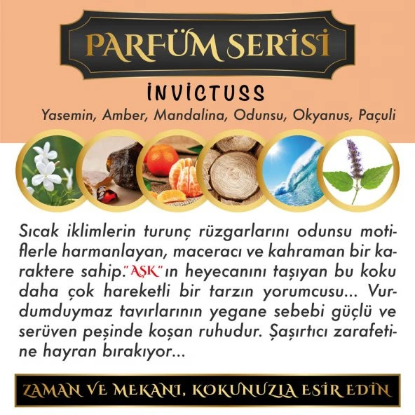 Ölümsüz Aşk Parfüm Serisi İnvictuss Kokulu 5 x 10 ml Üçgen Şişe Oto Kokusu - 2