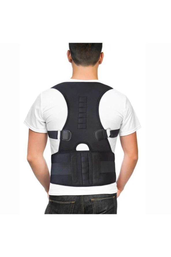 Manyetik Posturex Bel Sırt Omuz Kamburluk Önleyici Spor Ortopedik Dik Duruş Korsesi - Resim 6